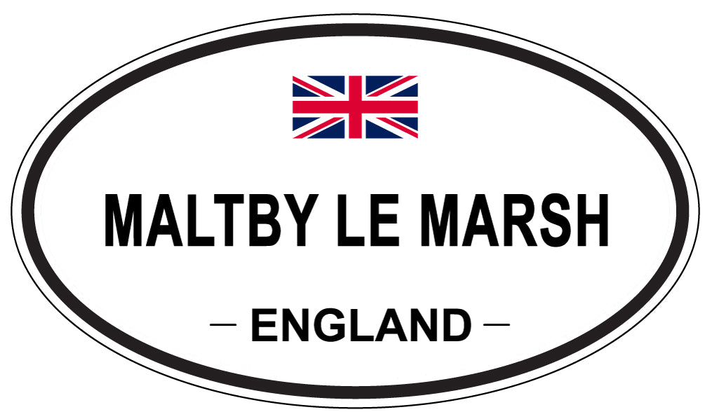 MALTBY LE MARSH, ENGLAND - Oval Sticker