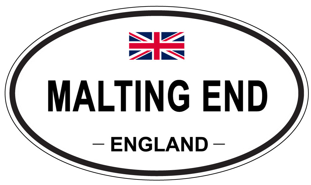 MALTING END, ENGLAND - Oval Sticker