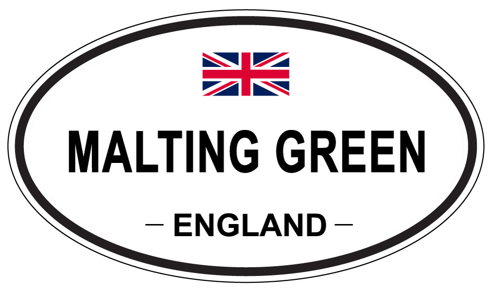 MALTING GREEN, ENGLAND - Oval Sticker