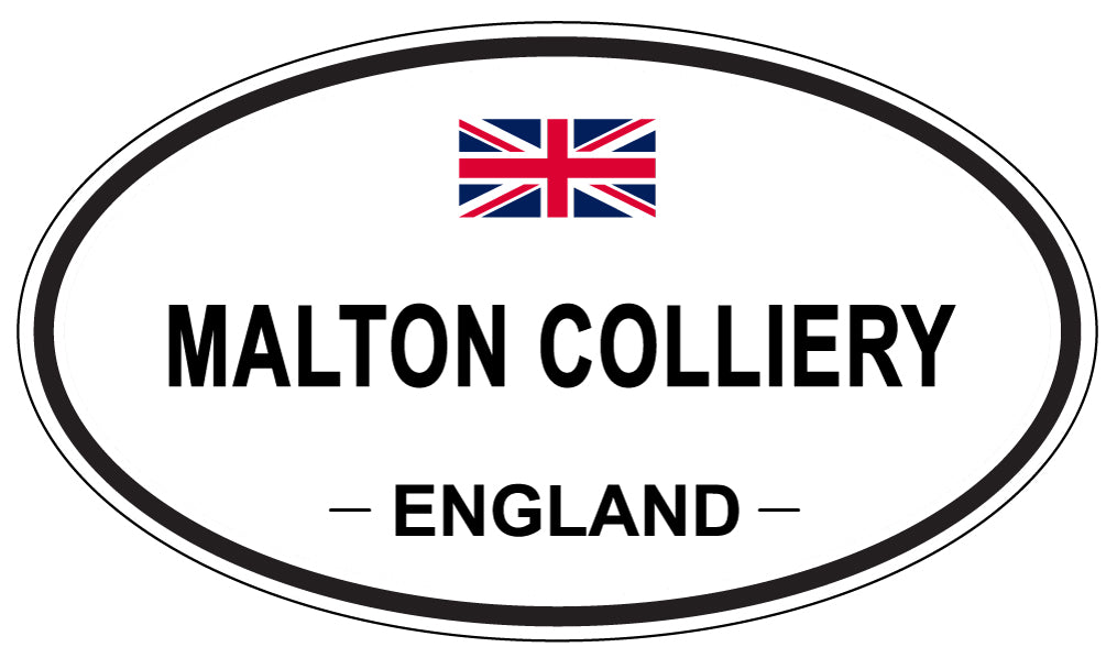 MALTON COLLIERY, England - Oval Magnet