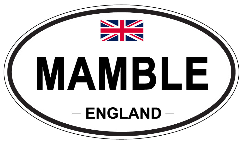 MAMBLE, England - Oval Magnet