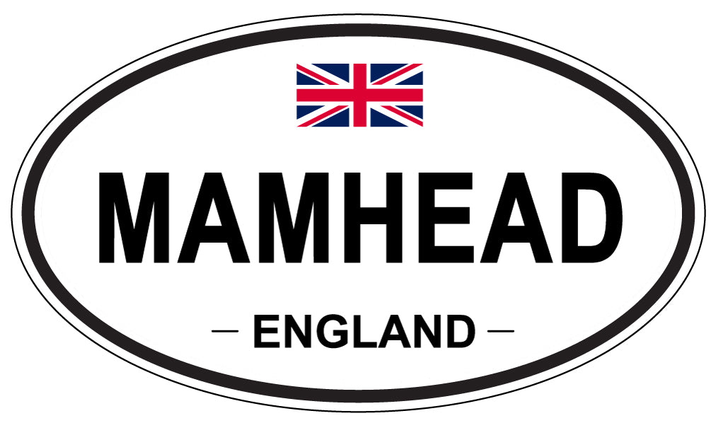 MAMHEAD, ENGLAND - Oval Sticker