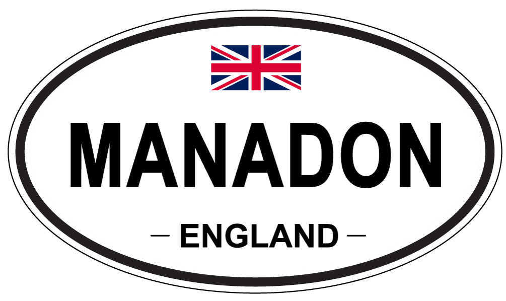 MANADON, England - Oval Magnet
