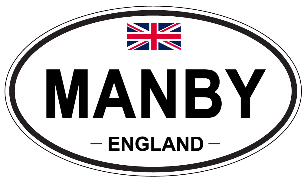 MANBY, England - Oval Magnet