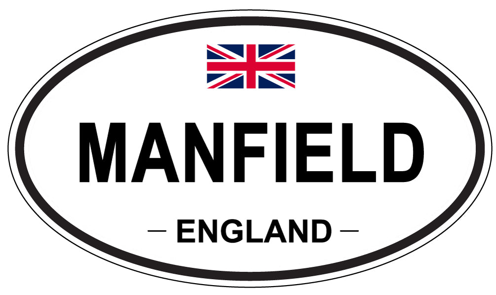 MANFIELD, ENGLAND - Oval Sticker