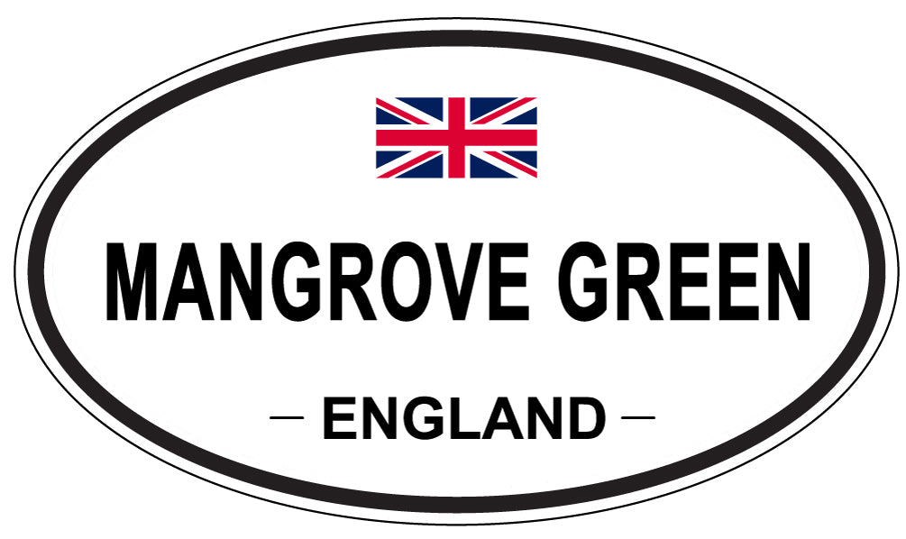 MANGROVE GREEN, England - Oval Magnet