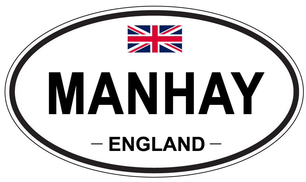 MANHAY, England - Oval Magnet