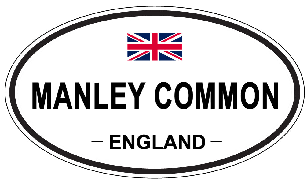 MANLEY COMMON, ENGLAND - Oval Sticker