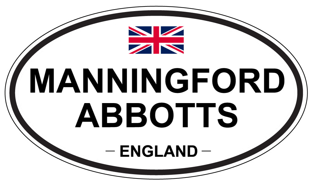 MANNINGFORD ABBOTTS, ENGLAND - Oval Sticker