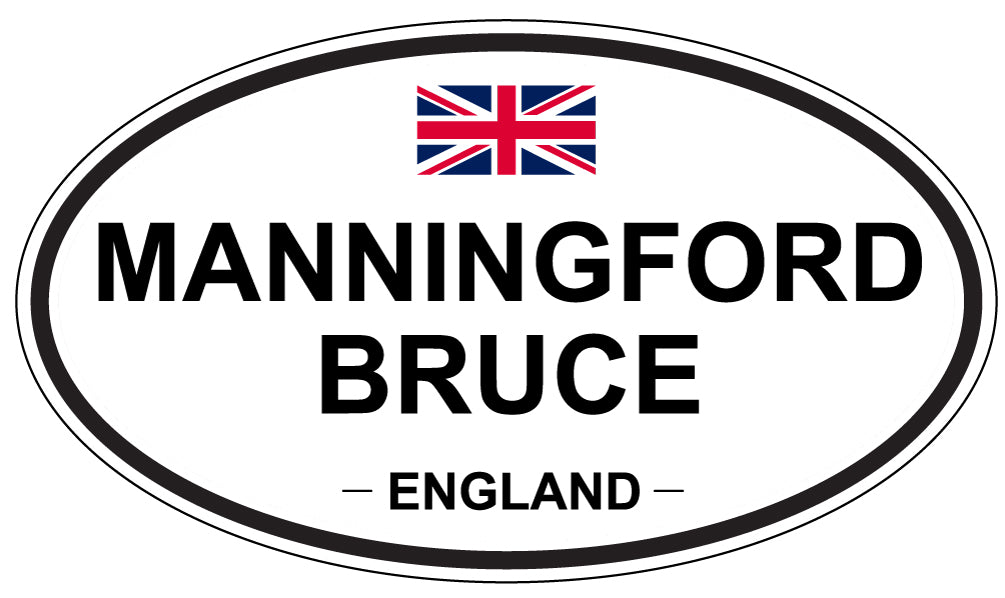 MANNINGFORD BRUCE, ENGLAND - Oval Sticker