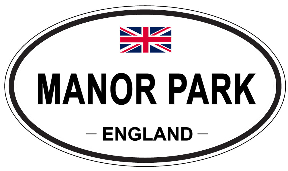 MANOR PARK, ENGLAND - Oval Sticker