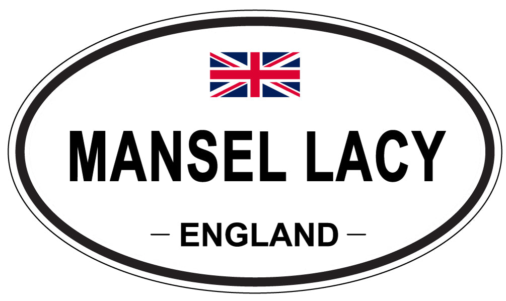 MANSEL LACY, ENGLAND - Oval Sticker
