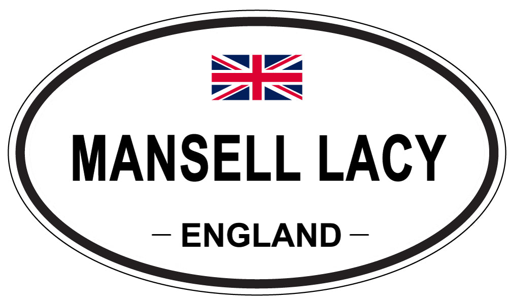 MANSELL LACY, ENGLAND - Oval Sticker