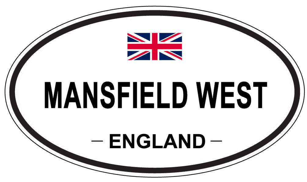 MANSFIELD WEST, England - Oval Magnet