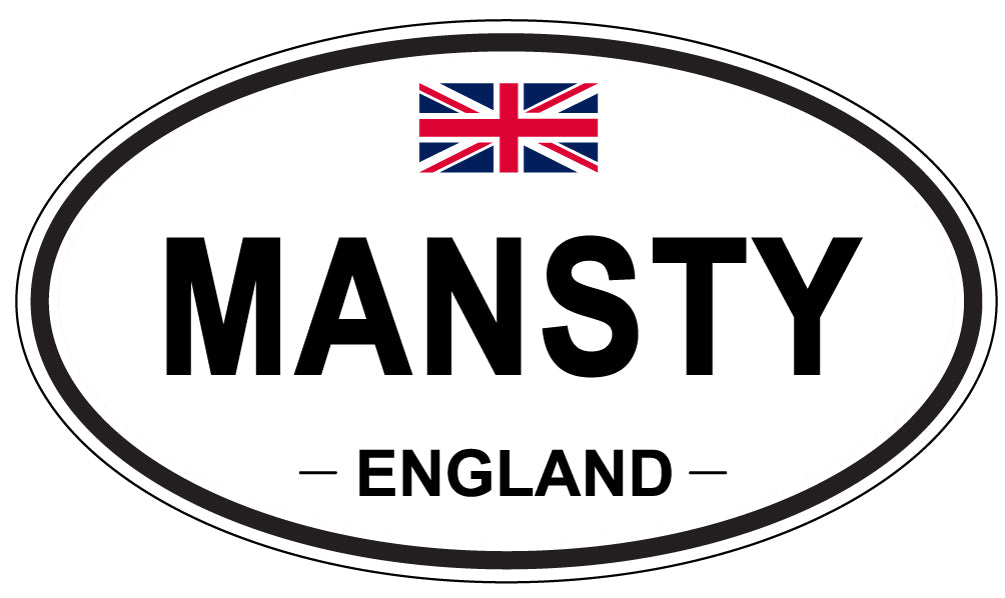 MANSTY, England - Oval Magnet