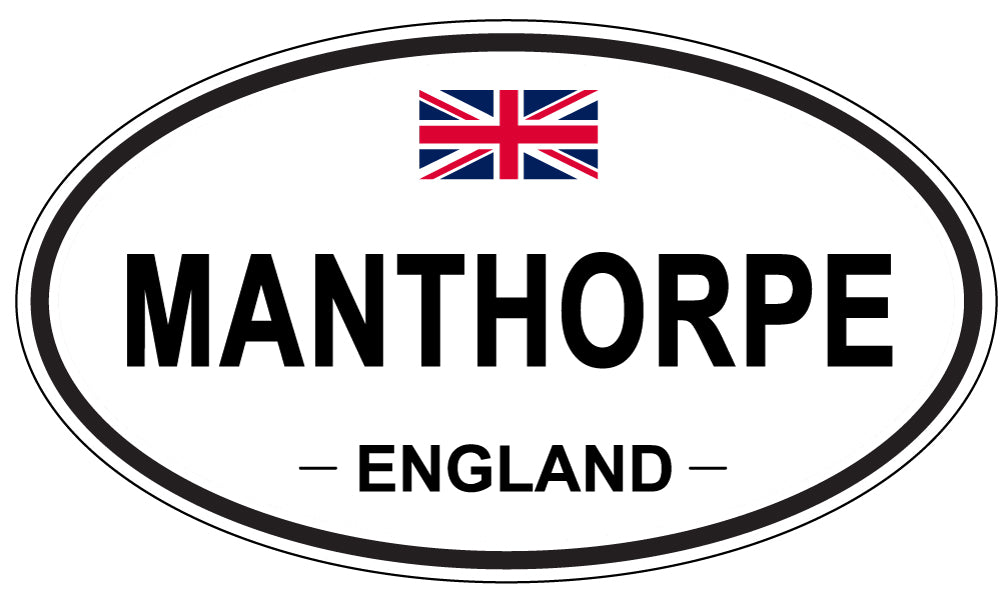 MANTHORPE, ENGLAND - Oval Sticker