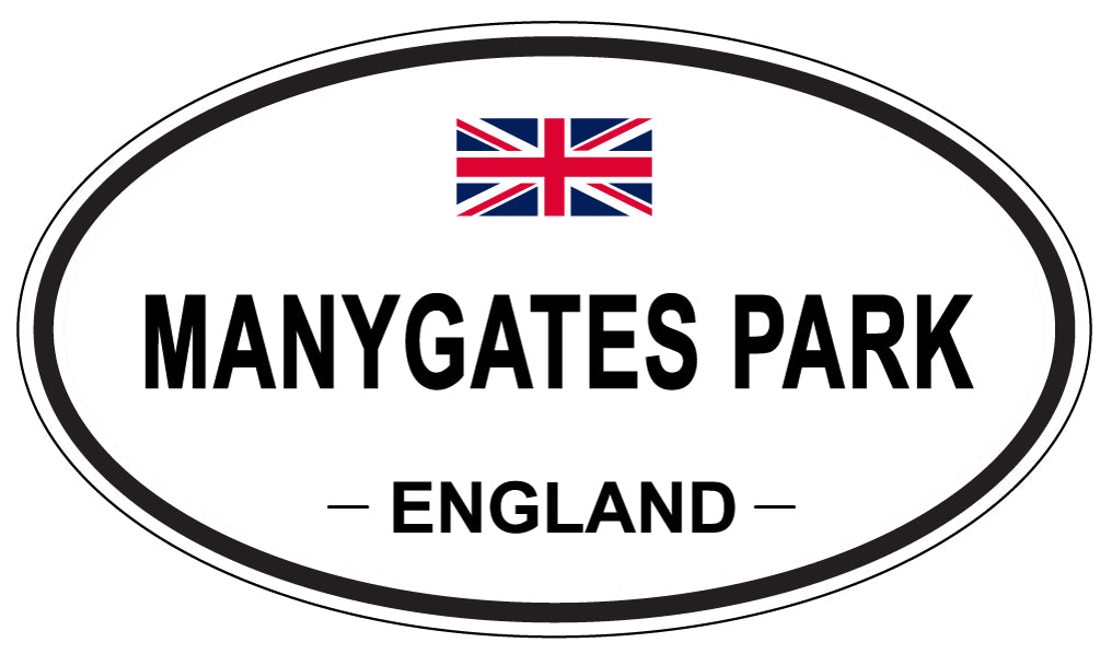 MANYGATES PARK, England - Oval Magnet