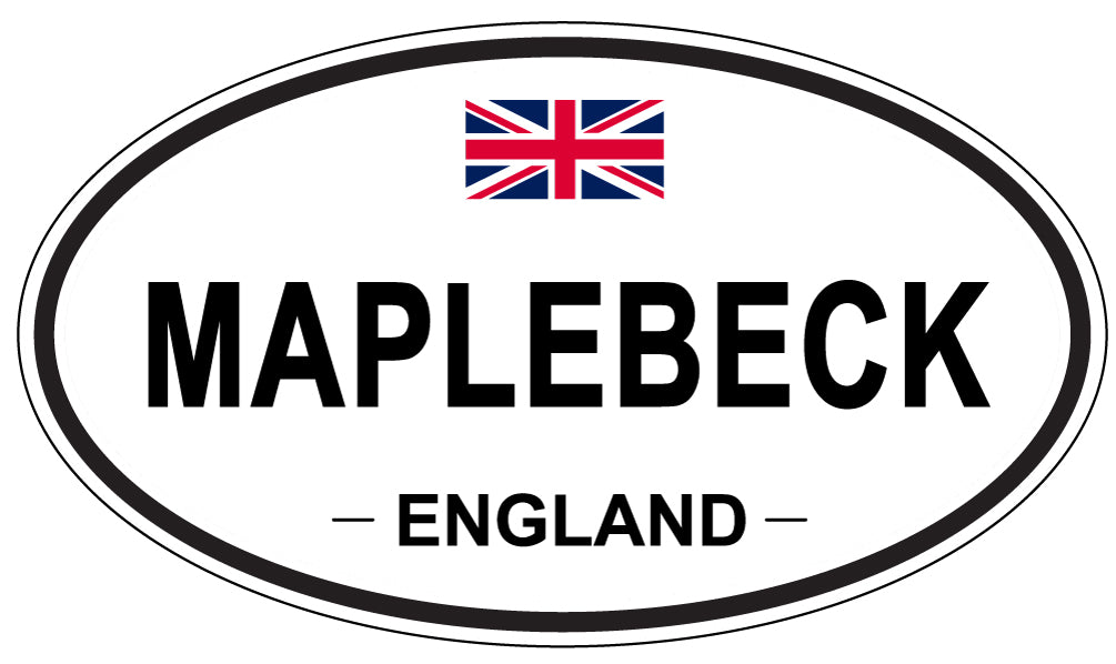 MAPLEBECK, England - Oval Magnet