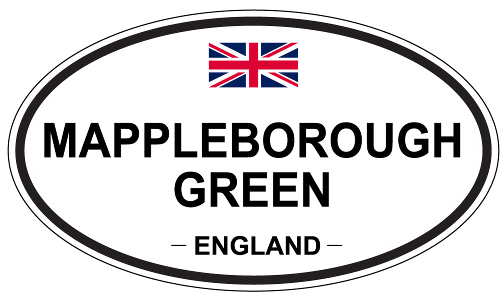 MAPPLEBOROUGH GREEN, ENGLAND - Oval Sticker