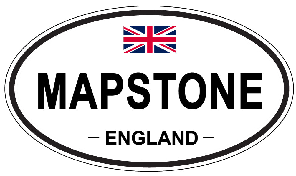 MAPSTONE, England - Oval Magnet