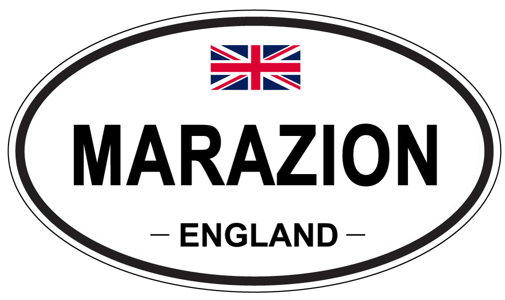 MARAZION, ENGLAND - Oval Sticker