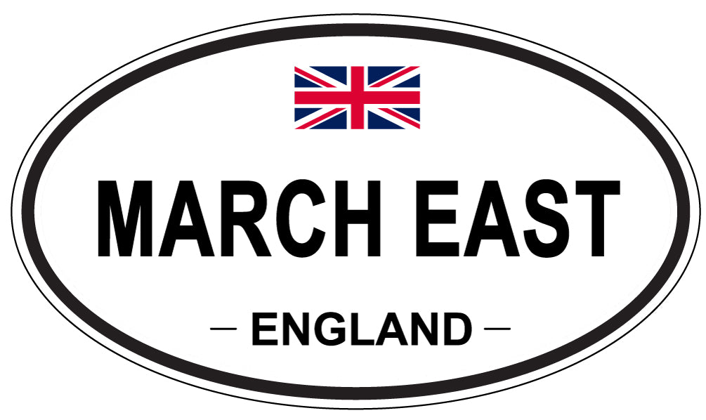 MARCH EAST, England - Oval Magnet