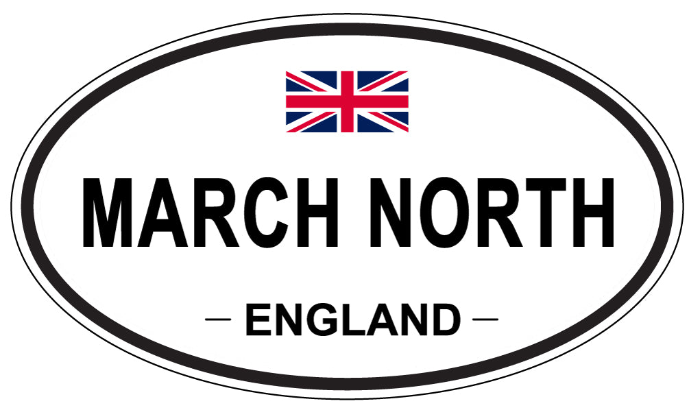 MARCH NORTH, England - Oval Magnet