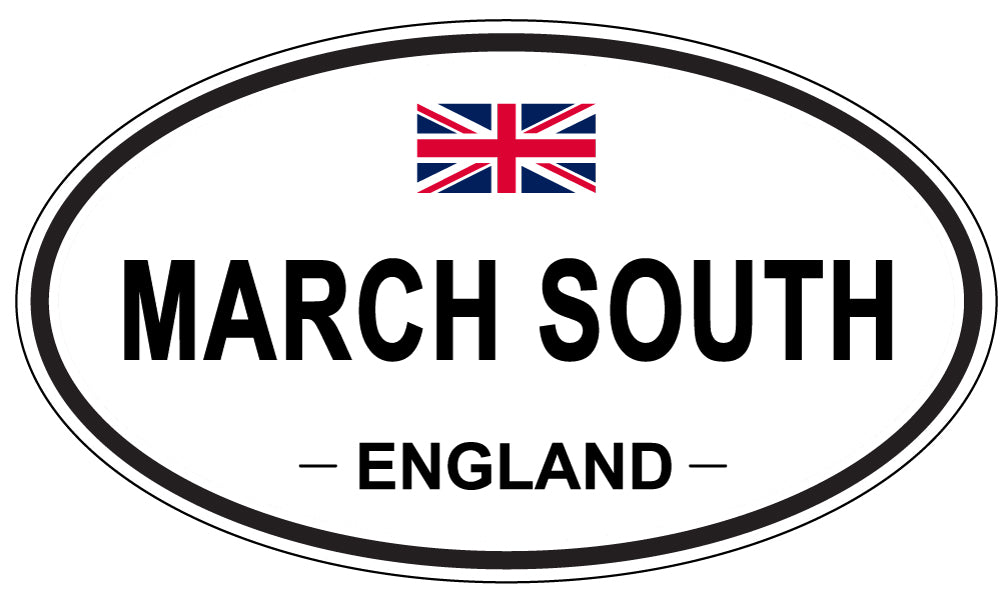MARCH SOUTH, ENGLAND - Oval Sticker