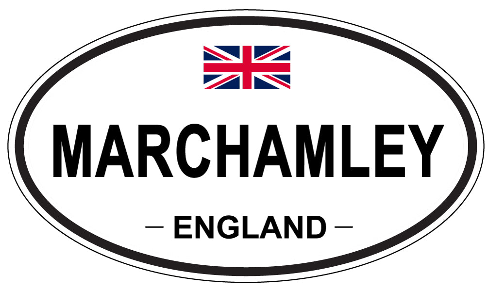 MARCHAMLEY, England - Oval Magnet