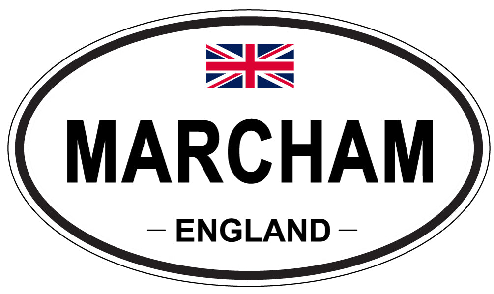 MARCHAM, England - Oval Magnet