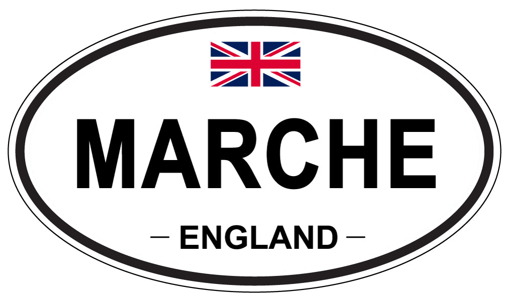 MARCHE, England - Oval Magnet