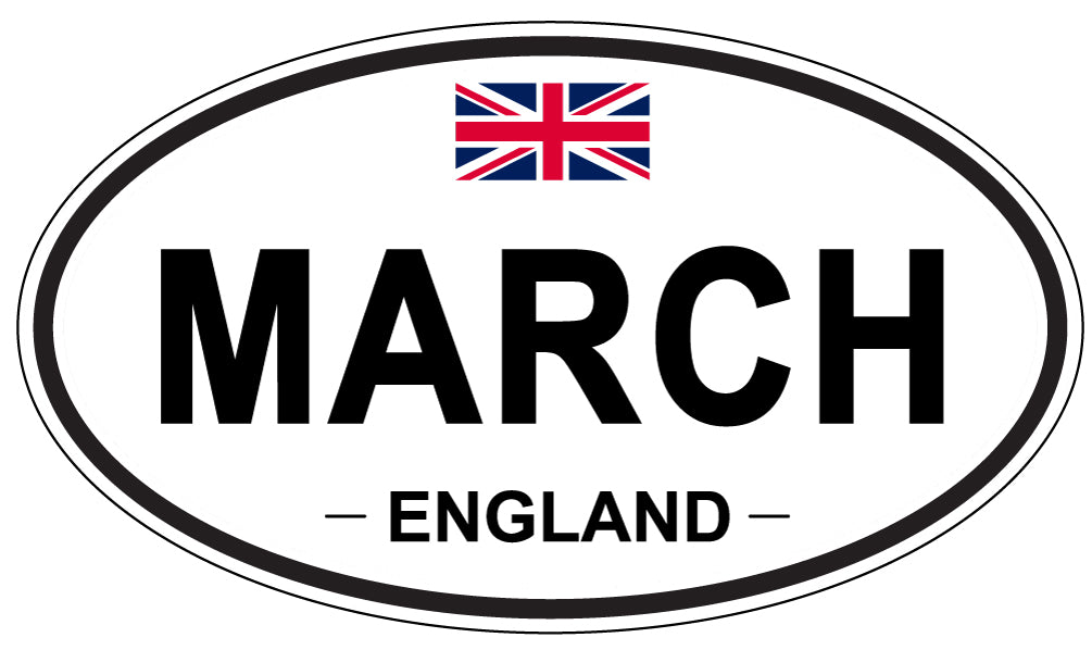 MARCH, England - Oval Magnet