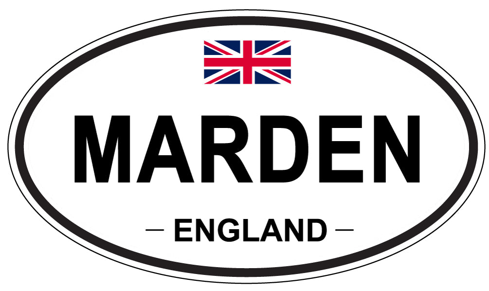MARDEN, England - Oval Magnet