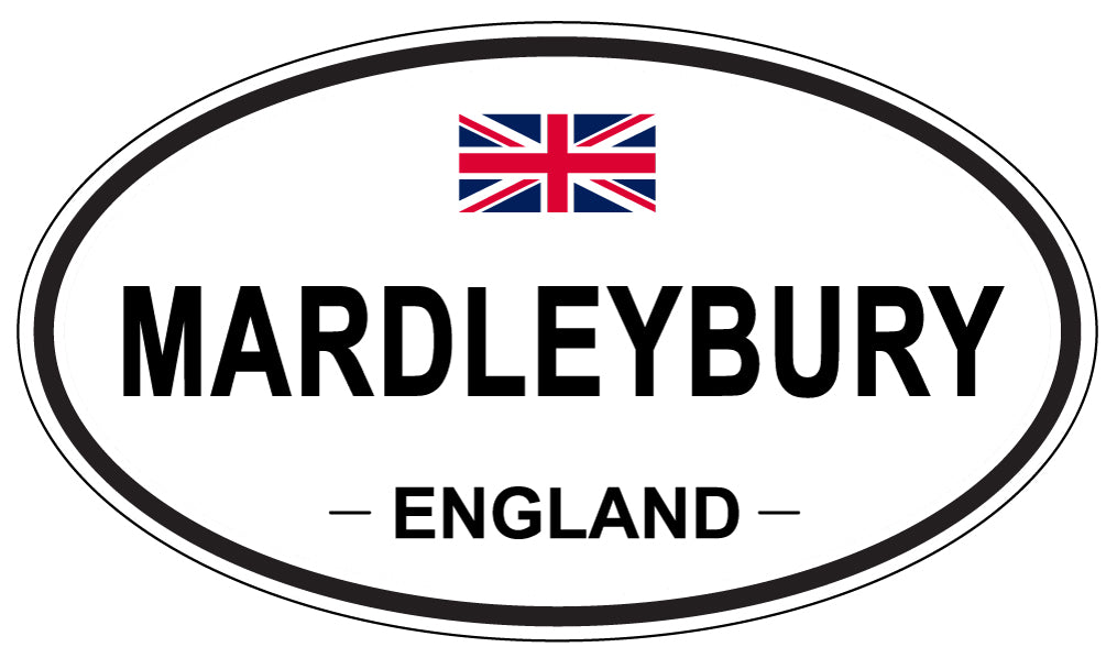 MARDLEYBURY, ENGLAND - Oval Sticker