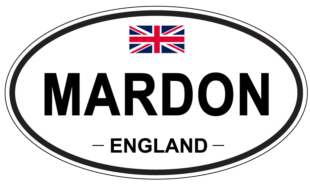 MARDON, England - Oval Magnet
