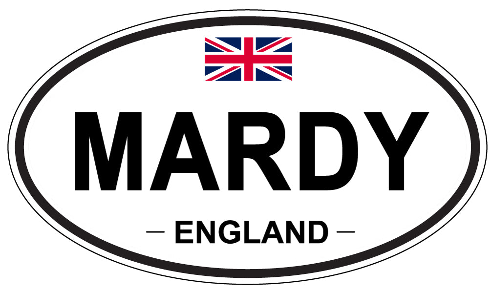 MARDY, England - Oval Magnet