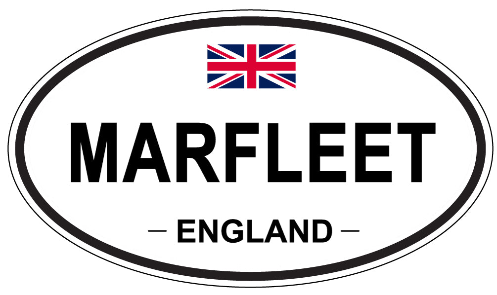 MARFLEET, ENGLAND - Oval Sticker