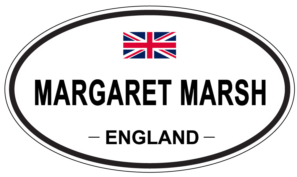 MARGARET MARSH, England - Oval Magnet