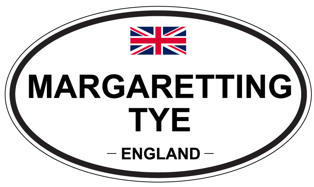 MARGARETTING TYE, ENGLAND - Oval Sticker