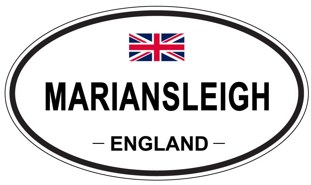 MARIANSLEIGH, ENGLAND - Oval Sticker