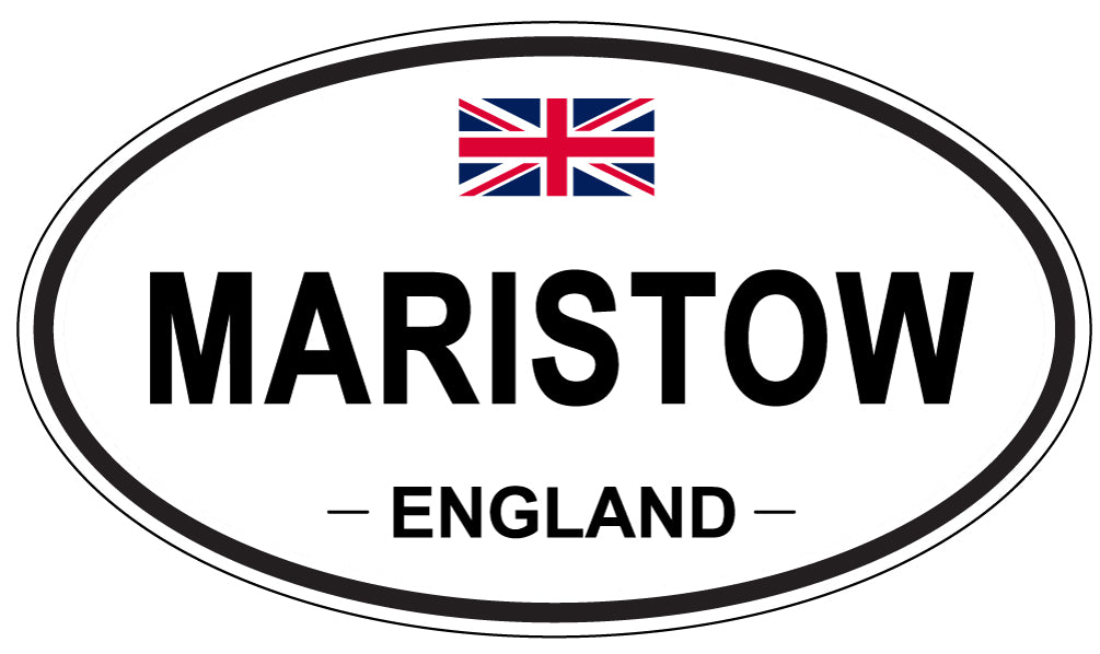 MARISTOW, ENGLAND - Oval Sticker