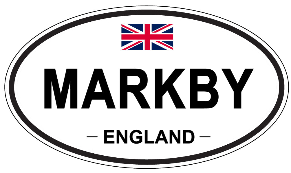 MARKBY, England - Oval Magnet