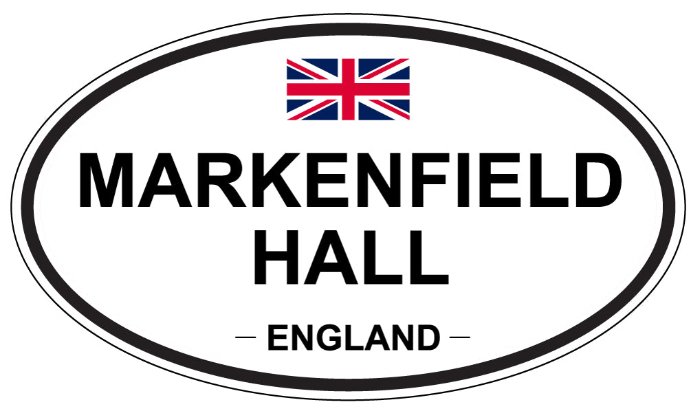 MARKENFIELD HALL, ENGLAND - Oval Sticker