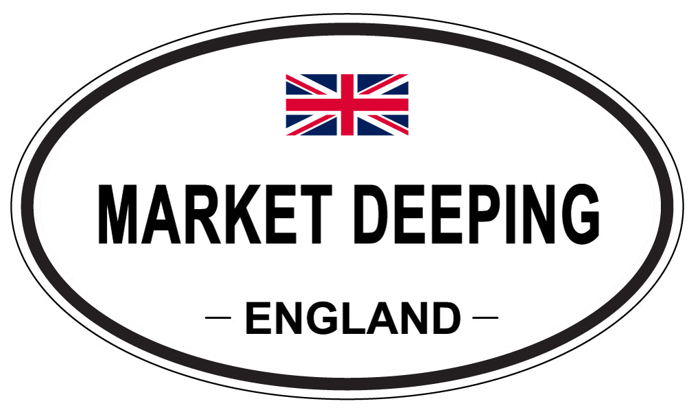 MARKET DEEPING, ENGLAND - Oval Sticker