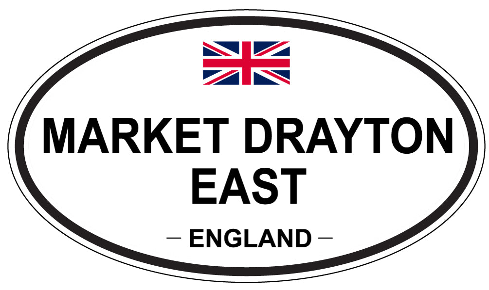 MARKET DRAYTON EAST, England - Oval Magnet