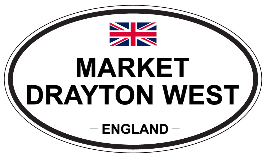 MARKET DRAYTON WEST, England - Oval Magnet