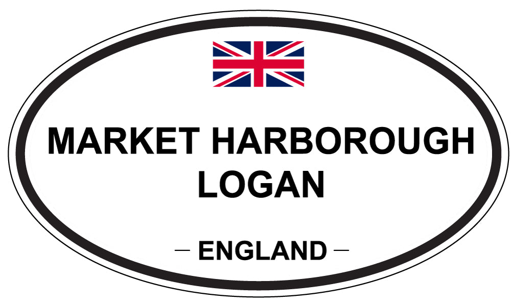 MARKET HARBOROUGH LOGAN, England - Oval Magnet