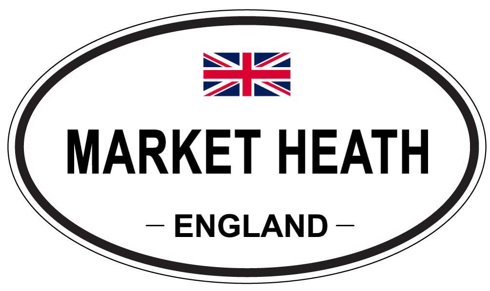 MARKET HEATH, ENGLAND - Oval Sticker