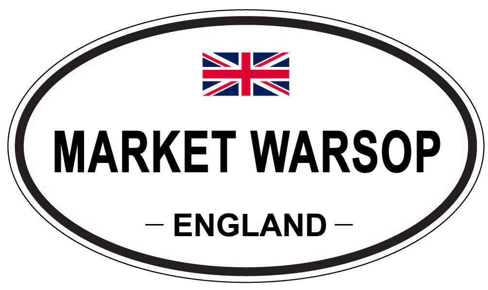 MARKET WARSOP, England - Oval Magnet