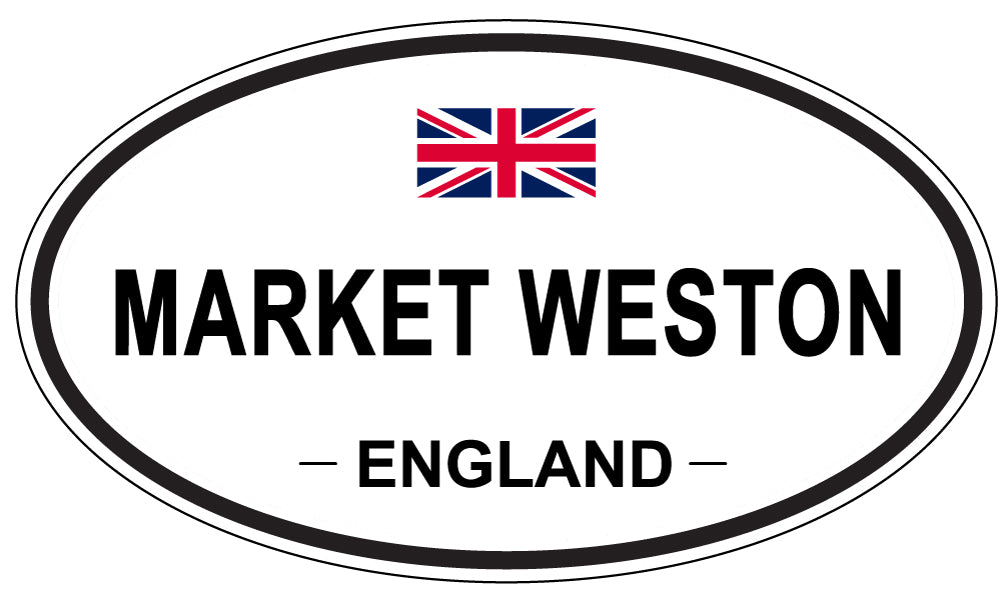 MARKET WESTON, England - Oval Magnet
